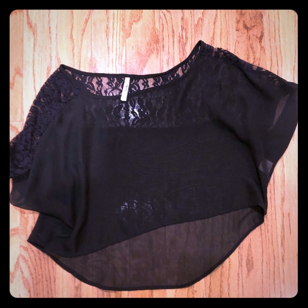 Sheer Lace Crop Top